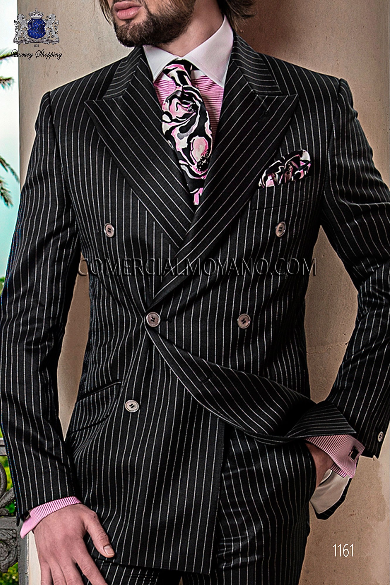 Gentleman black men wedding suit, model: 1161 Ottavio Nuccio Gala