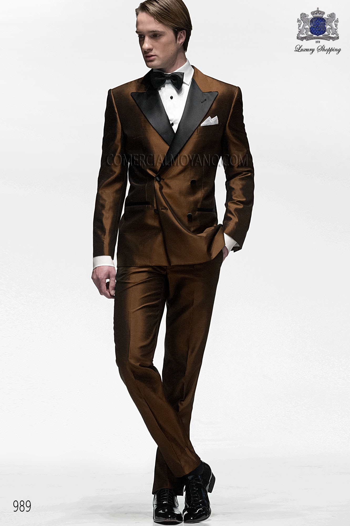 Black Tie brown men wedding suit, model: 989 Ottavio Nuccio Gala