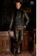 Black with gold floral brocade Gothic tailcoat 4000 Mario Moyano