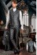 Black with silver brocade tailcoat in gothic style Mario Moyano
