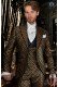 Black with gold brocade frock coat in gothic style 4021 Mario Moyano