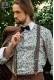 Italian bespoke brown silk shantung suit with waitcoat 1019 Ottavio Nuccio Gala