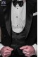 Black groom waistcoat in viscosa-polyester fabric