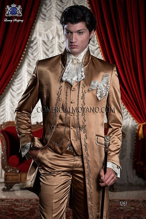 Baroque Italian gold wedding suit