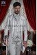 Baroque Italian pearl gray wedding suit