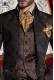 Baroque Italian black/copper wedding suit