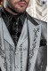 Italian light gray wedding suit