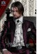 Baroque Italian burgundy groom suit