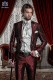 Baroque Italian red/black groom suit