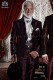 Italian burgundy/black wedding suit style 1308 Ottavio Nuccio Gala