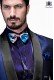 Italian blue shantung fashion suit