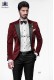Italian burgundy fashion suit