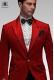 Chaqueta terciopelo rojo y pantalón raso negro 1117 Ottavio Nuccio Gala