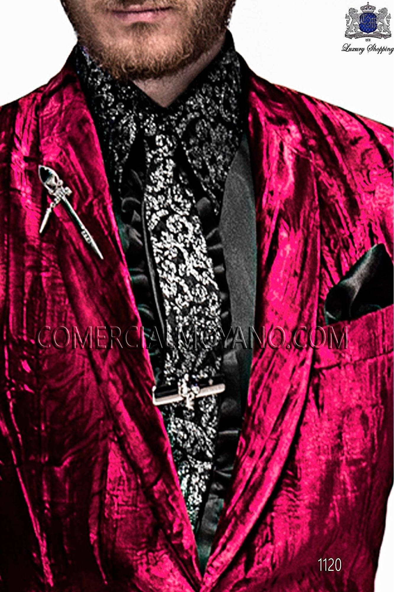 Italian emotion red men wedding suit, model: 1120 Mario Moyano Emotion Collection