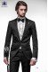 Italian black brocade fashion jacket