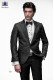 Italian black/gray brocade fashion jacket