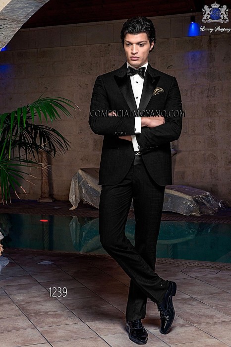 Italian black wedding tuxedo