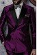 Italian purple wedding suit tuxedo