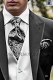 Italian black single breasted wedding suit