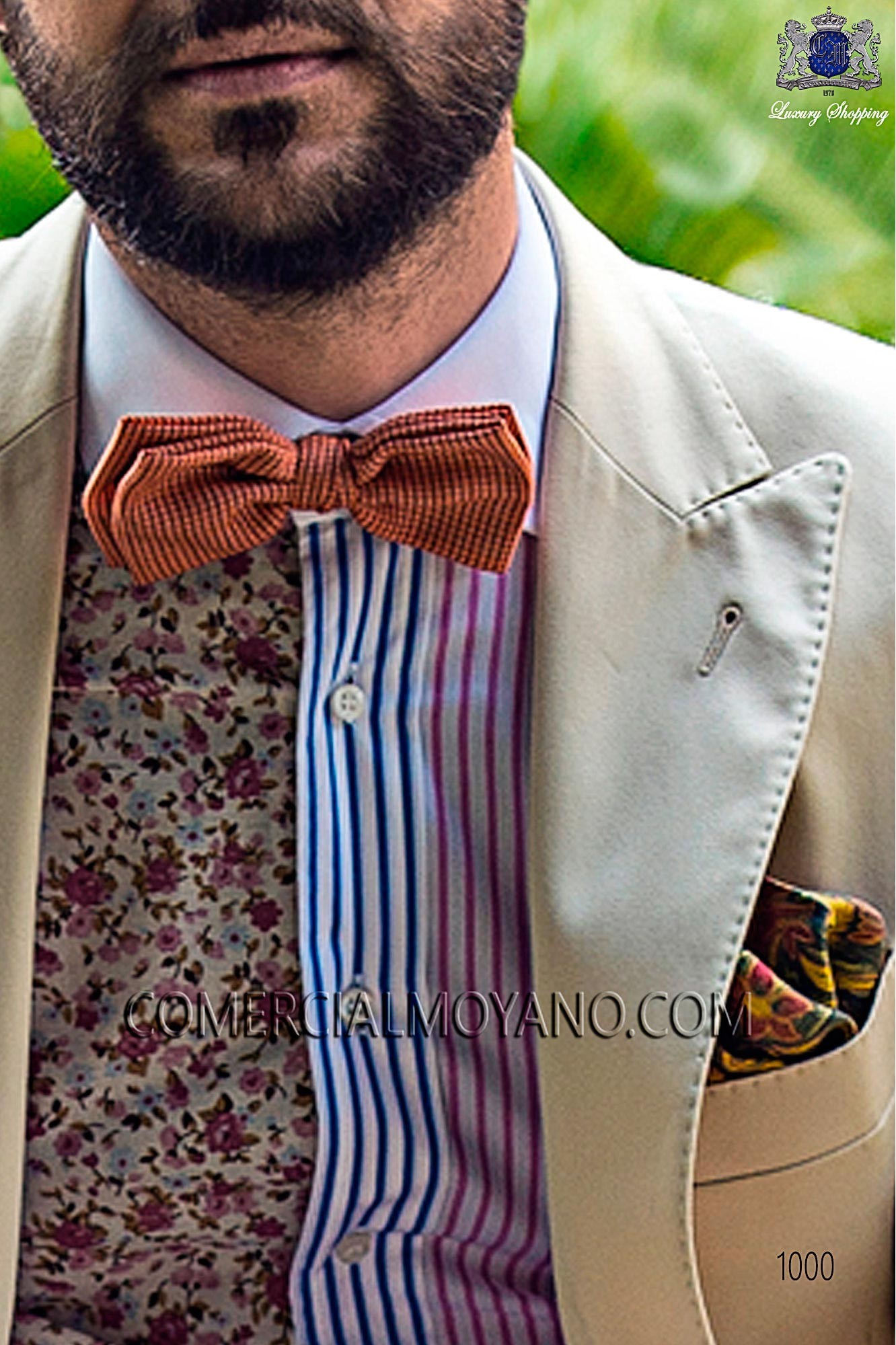 Hipster beige men wedding suit, model: 1000 Mario Moyano Hipster Collection