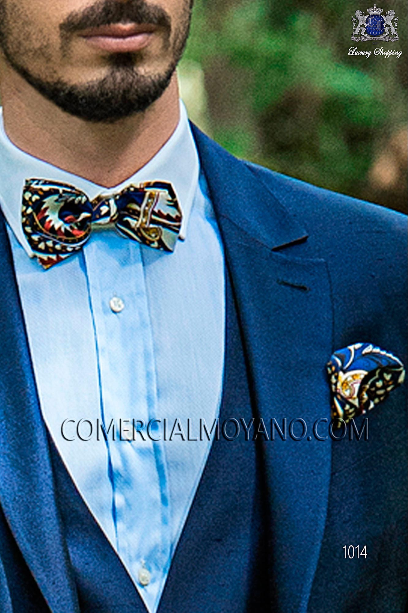Hipster blue men wedding suit, model: 1014 Mario Moyano Hipster Collection