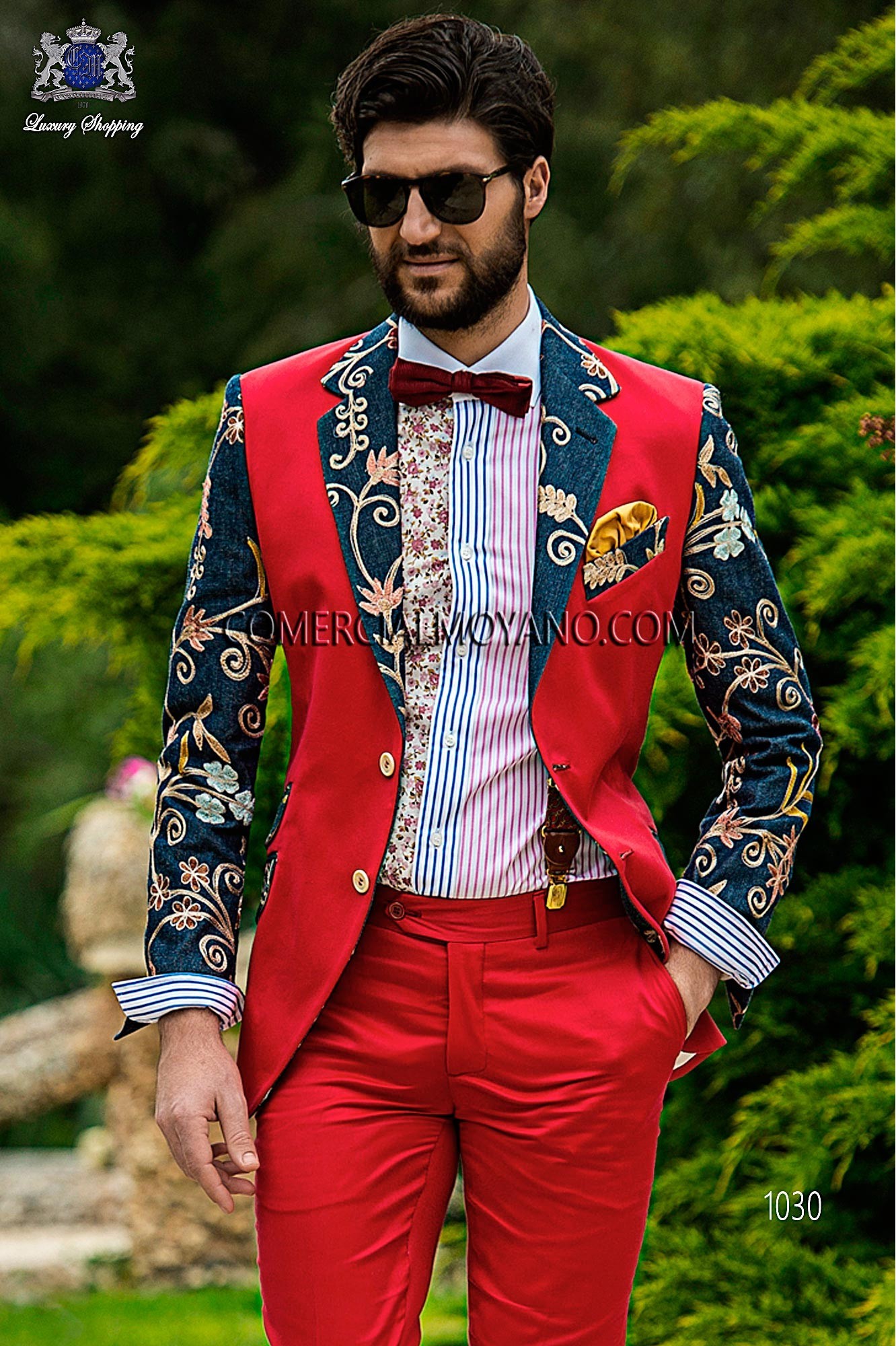 Traje Hipster de novio rojo modelo: 1030 Mario Moyano colección Hipster