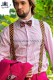 Fuchsia cotton pique fashion men suit