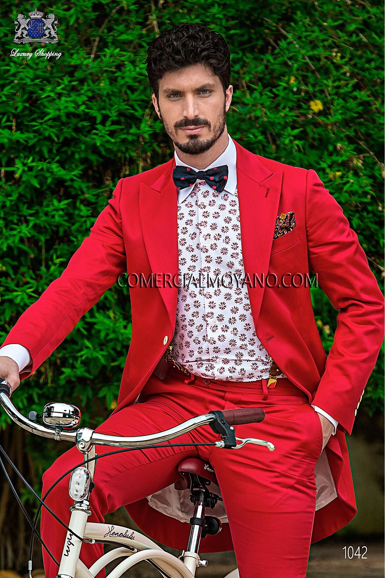 Traje Hipster de novio rojo modelo: 1042 Mario Moyano colección Hipster