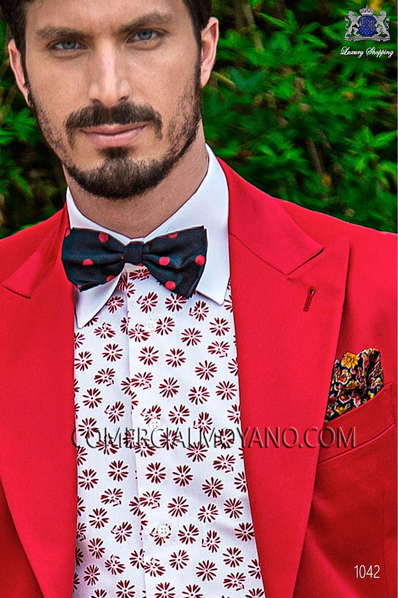 Hipster red men wedding suit, model: 1042 Mario Moyano Hipster Collection
