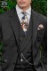 Bräutigam Anzug, 3Teilig, grau meliert, aus reiner Wolle 1169 Mario Moyano
