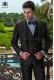 Italian gray wool mohair wedding suit