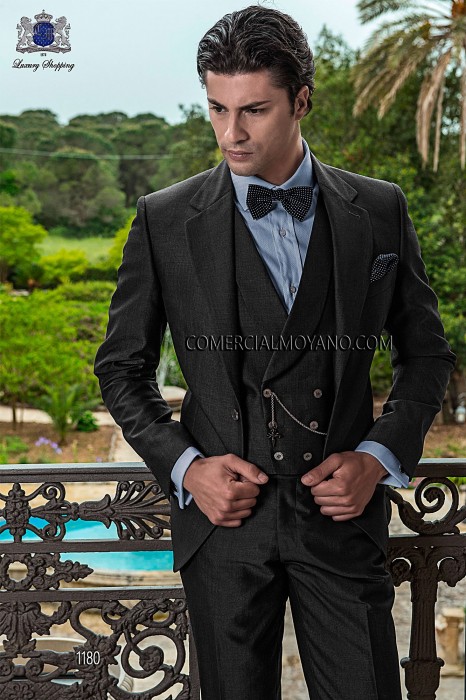 gray wool mohair wedding suit 1180 Mario Moyano