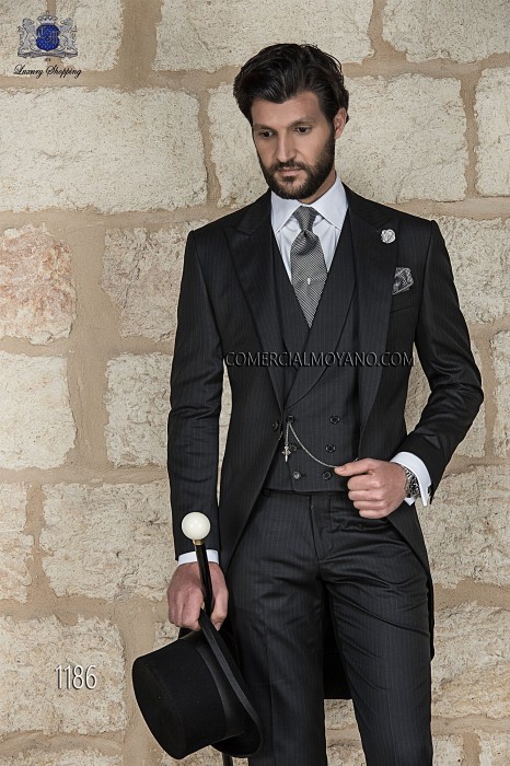 black wedding morning suit 1186 Mario Moyano