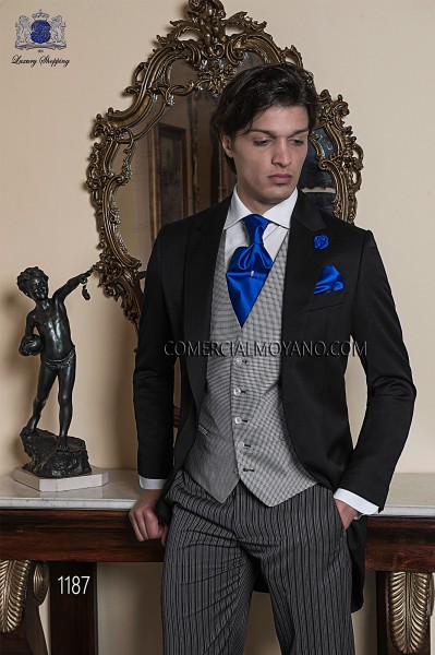 Traje de novio italiano negro, modelo 1187 colección Gentleman Mario Moyano.