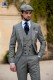 gray prince of wales short frock groom suit 1202 Mario Moyano