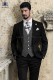 black satin groom suit 1205 Mario Moyano