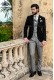 wool black groom suit 1211 Mario Moyano