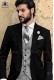 Italian wool black groom suit