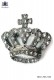 Crown brooch with crystal rhinestones