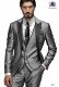 Italian anthracite gray men fashion suit 3 pieces 664 Ottavio Nuccio Gala