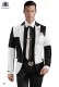 Traje moda italiano blanco-negro tejido pique 861 Ottavio Nuccio Gala