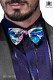 Blue, white and pink silk bow tie 10272-2861-5500 Ottavio Nuccio Gala.