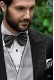 Black and gray silk bow tie 10272-9000-8096 Ottavio Nuccio Gala.