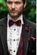 Red lurex bow tie and hanky 56572-2645-3100 Ottavio Nuccio Gala.