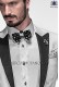Black and white skulls bow tie and hanky 56589-4140-8010 Ottavio Nuccio Gala.