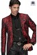 Chaqueta de moda jacquard negro y rojo 60363 Ottavio Nuccio Gala