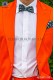 Camisa combinada rayas naranja 40030-4071-2900 Ottavio Nuccio Gala.