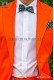 Orange striped cotton shirt 40030-4071-2900 Ottavio Nuccio Gala.