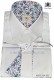 Camisa de algodón blanca puños libety celeste 40056-2104-1055 Ottavio Nuccio Gala.