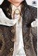 Ivory jacquard shirt with gold lace 40078-2785-1222 Ottavio Nuccio Gala.